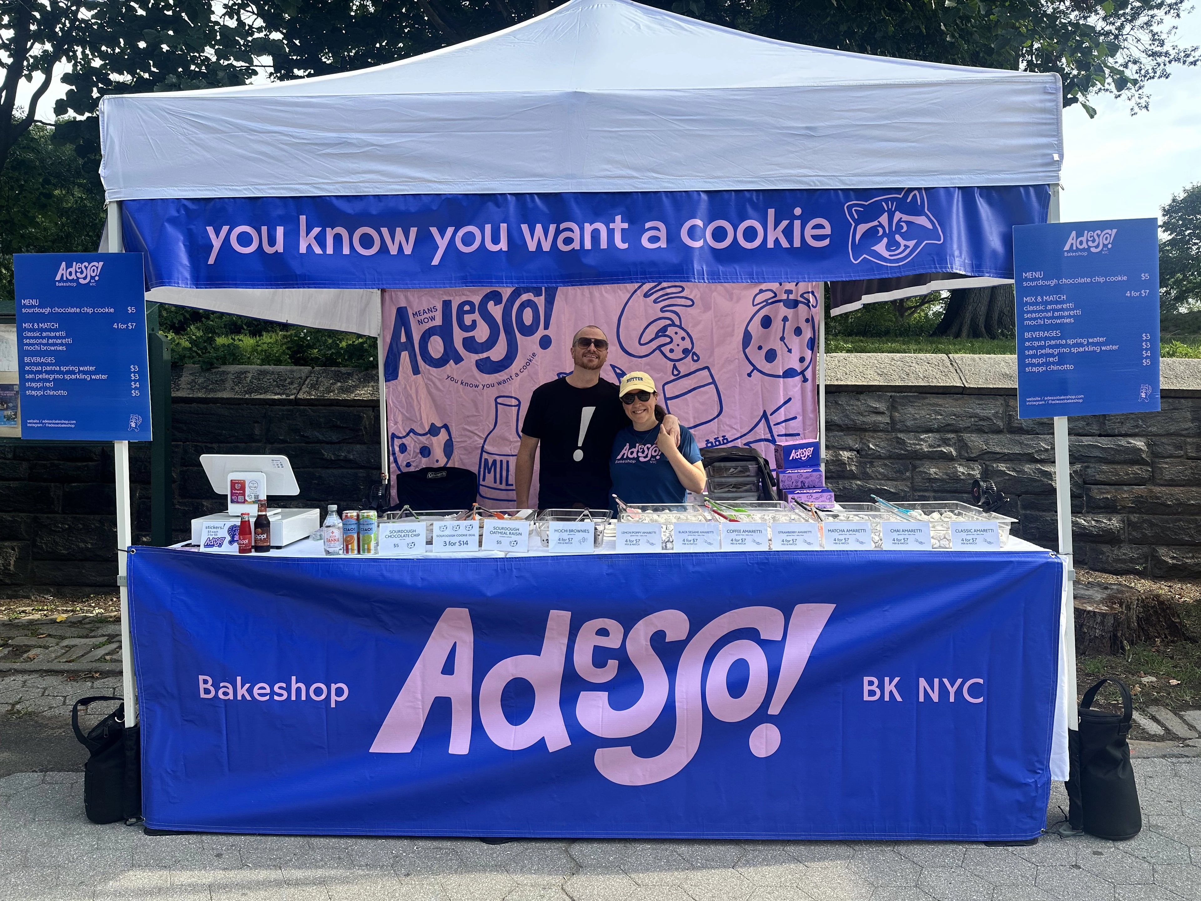 Adesso Bakeshop pop-up stand at Brooklyn market
